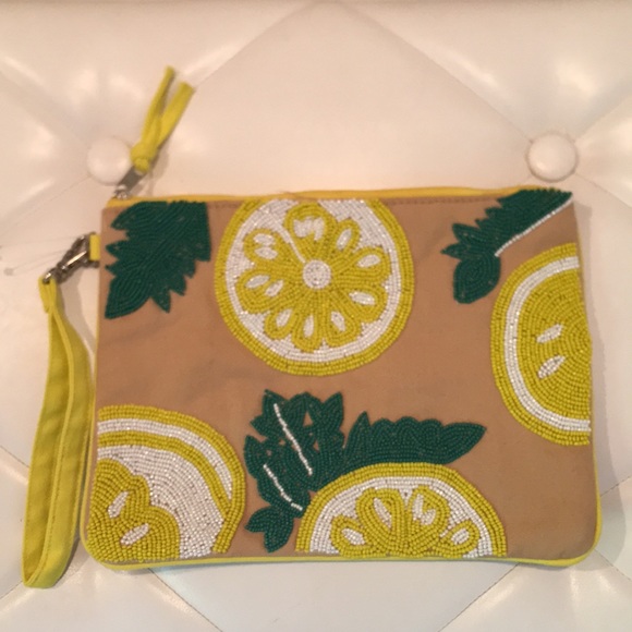 Beaded lemon clutch - Picture 5 of 5